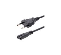 StarTech.com 2m (6ft) Laptop Power Cord, EU Plug to C7, 2.5A 250V, 18AWG, Laptop Replacement Cord, Printer Power Cable, Laptop Charger Cord, Laptop Power Brick Cord