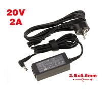 Laptop Power Supply 20V 2A Connector 2.5x5.5mm - For Lenovo