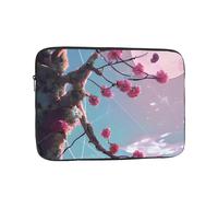 Laptop Protective Sleeve, Durable Shockproof Protective Computer Portable Bag Suitable for MacBook, hp, asus/dell, Lenovo, acer and Other Laptop Inner Sleeves Small Pink Flowers