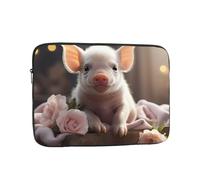 Laptop Protective Sleeve, Durable Shockproof Protective Computer Portable Bag Suitable for MacBook, hp, asus/dell, Lenovo, acer and Other Laptop Inner Sleeves Cute Young Pig