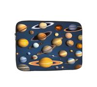 Laptop Protective Sleeve, Durable Shockproof Protective Computer Portable Bag Suitable for MacBook, hp, asus/dell, Lenovo, acer and Other Laptop Inner Sleeves Solar System Planets