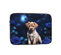 Laptop Protective Sleeve, Durable Shockproof Protective Computer Portable Bag Suitable for MacBook, hp, asus/dell, Lenovo, acer and Other Laptop Inner Sleeves Puppy Blue Rose