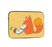 Laptop Protective Sleeve, Durable Shockproof Protective Computer Portable Bag Suitable for MacBook, hp, asus/dell, Lenovo, acer and Other Laptop Inner Sleeves Sunflower Seeds and Foxes