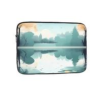 Laptop Protective Sleeve, Durable Shockproof Protective Computer Portable Bag Suitable for MacBook, hp, asus/dell, Lenovo, acer and Other Laptop Inner Sleeves Fallen Leaves on a Tranquil Lake