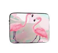 Laptop Protective Sleeve, Durable Shockproof Protective Computer Portable Bag Suitable for MacBook, hp, asus/dell, Lenovo, acer and Other Laptop Inner Sleeves Love Flamingo
