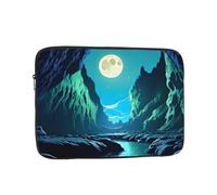 Laptop Protective Sleeve, Durable Shockproof Protective Computer Portable Bag Suitable for MacBook, hp, asus/dell, Lenovo, acer and Other Laptop Inner Sleeves Water Moon cave