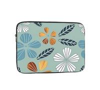 Laptop Protective Sleeve, Durable Shockproof Protective Computer Portable Bag Suitable for MacBook, hp, asus/dell, Lenovo, acer and Other Laptop Inner Sleeves Light Coloured Floral