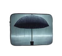 Laptop Protective Sleeve, Durable Shockproof Protective Computer Portable Bag Suitable for MacBook, hp, asus/dell, Lenovo, acer and Other Laptop Inner Sleeves Black Umbrella in The rain