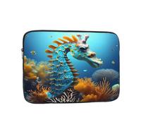 Laptop Protective Sleeve, Durable Shockproof Protective Computer Portable Bag Suitable for MacBook, hp, asus/dell, Lenovo, acer and Other Laptop Inner Sleeves Blue Seahorse