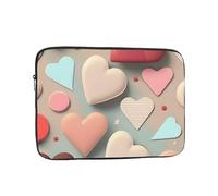 Laptop Protective Sleeve, Durable Shockproof Protective Computer Portable Bag Suitable for MacBook, hp, asus/dell, Lenovo, acer and Other Laptop Inner Sleeves Love Pattern