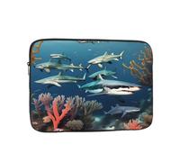 Laptop Protective Sleeve, Durable Shockproof Protective Computer Portable Bag Suitable for MacBook, hp, asus/dell, Lenovo, acer and Other Laptop Inner Sleeves Sharks Under The sea