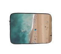 Laptop Protective Sleeve, Durable Shockproof Protective Computer Portable Bag Suitable for MacBook, hp, asus/dell, Lenovo, acer and Other Laptop Inner Sleeves Aerial View of The Beach