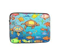 Laptop Protective Sleeve, Durable Shockproof Protective Computer Portable Bag Suitable for MacBook, hp, asus/dell, Lenovo, acer and Other Laptop Inner Sleeves Turtle and Fish