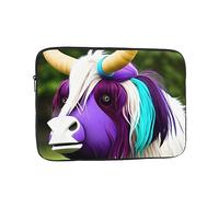 Laptop Protective Sleeve, Durable Shockproof Protective Computer Portable Bag Suitable for MacBook, hp, asus/dell, Lenovo, acer and Other Laptop Inner Sleeves Colorful Cow's Head