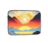 Laptop Protective Sleeve, Durable Shockproof Protective Computer Portable Bag Suitable for MacBook, hp, asus/dell, Lenovo, acer and Other Laptop Inner Sleeves Bright Sunrise