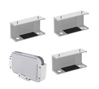 Laptop Rack Under the Desk - Sturdy Metal Frame, Storage Holder with Screws, Versatile Cable Management Unit, Hidden Mounting Solution in the Workplace, Efficient Office Home