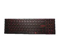 Laptop Red Backlit Keyboard For MSI GT740 GT740X GX62 6QD WE62 7RI WE62 7RJ WE62 7RJX WE62 7RIX English US Red Words New