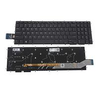 Laptop Replacement Keyboard Backlight for Dell Alienware M17 R1 M15 2019 Black Borderless US Layout