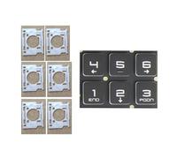 Laptop Replacement Keycaps Keys Scissor Clips Hinges for MSI Pulse 17/ Pulse 15 - B13VB13VFKB13VGK, MS-1585 MS-158N MS-15K2 MS-17L5 MS-17LN (Number Keys (123456), Darfon-Version)