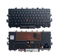 Laptop Replacement US Layout with Backlight with Pointer Keyboard for Lenovo ThinkPad X1 Yoga 1st gen 20FQ 20FR 2016 Black Frame 000PA054 00PA042 NSK-Z80BW SN20H34910 SN20H34951