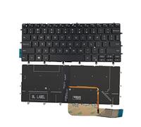 Laptop Replacement US Layout with Backlit Keyboard for Dell XPS 13 9370 9380 9370 9380 Black
