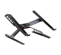 Laptop Riser Stand - Foldable Laptop Base, Portable Notebook Support | Ventilated Desk Mount Tray, Ergonomic Computer Stand Bracket, Non-Skid Workstation Riser for Study Table and Office Setup
