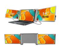 Laptop Screen Extender, 14 Inch 1080P IPS Laptop Monitor Extender Dual Screen, Portable Monitor for Laptops 10-15 Inch, with USB C, HDMI Port