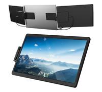 Laptop Screen Extender - Portable Thin Screen, Multi-Screen Mount for Travel | Full HD Display with 1920x1080 Resolution, IPS Panel 16.9 Aspect Ratio Adjustable Unit for Use on Conf