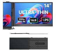Laptop Screen Extender Ultra Thin 14" IPS FHD 1080P Dual Screen Laptop Monitor Extender Portable Monitor USB-C HDMI for 13.3"-17" Laptops Compatible with Wins Mac Dex Chrome Travel Gaming Work