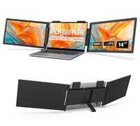 Laptop Screen Extension - Triple Portable IPS FHD 1080P 3-Type-C 3-Type-C Monitor with Windows Mac Work for Laptops Compatible with Laptops from 14 to