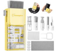 Laptop Screen Keyboard Cleaner Kit, Electronics Cleaning Tool for MacBook iPad iPhone Pro, Brush Tool for Tablet, Computer, PC Monitor,TV Camera with 2ml Mist Spray New Compact with Patent