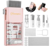 Laptop Screen Keyboard Cleaner Kit, Electronics Lens Cleaning Tool for MacBook iPad iPhone Pro, Brush Tool for Tablet, Computer, PC Monitor, Camera Lens New Compact with Patent