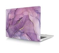 Laptop Shell Case Compatible with Macbook 12 inch 2017 2016 2015 Release A1534 with Retina Display, Protective Smooth Plastic Hard Shell Laptop Cover - Purple Marble