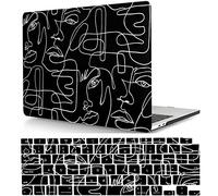 Laptop Shell Case Compatible with MacBook Pro 14 inch Case 2021 Release A2442 with Retina Display and Touch ID, Protective Plastic Hard Shell Laptop Cover & Keyboard Cover - Line drawing