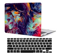Laptop Shell Case Compatible with New MacBook Air 13.6 inch Case 2022 Release M2 A2681 with Retina Display Touch ID, Smooth Plastic Hard Shell Laptop Cover & Keyboard Cover - 3D Dark pattern