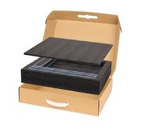 Laptop Shipping Box with Protection Foam, Secure Laptop Box for Shipping, Cardboard Mailer Box for 13-16 Inch Notebook Computer Packing Box (17"L x 13"W x 3.1"H)