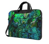 Laptop Shoulder Bag,Abalone Nacre Laptop Case Laptop Briefcase For The Business Travel Commuter And Laptop Protection, Black, 14 inch