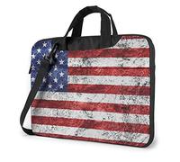 Laptop Shoulder Bag Cat Printed Laptop Case Handbag Shoulder Tote Bag Travel Briefcase American Flag Independence Fourth of July