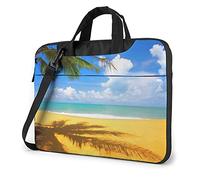 Laptop Shoulder Bag Cat Printed Laptop Case Handbag Shoulder Tote Bag Travel Briefcase Sunset Palm