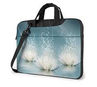 Laptop Shoulder Bag Cat Printed Laptop Case Handbag Shoulder Tote Bag Travel Briefcase White