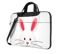 Laptop Shoulder Bag,Cute Bunny Laptop Case Laptop Briefcase For The Business Travel Commuter And Laptop Protection, Black, 13 inch