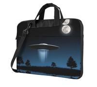 Laptop Shoulder Bag,Flying Saucer At Night Laptop Case Laptop Briefcase For The Business Travel Commuter And Laptop Protection