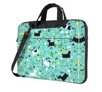 Laptop Shoulder Bag,Goat Frolic Laptop Case Laptop Briefcase For The Business Travel Commuter And Laptop Protection, Black, 14 inch