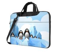 Laptop Shoulder Bag,Penguin Antarctica Ice Laptop Case Laptop Briefcase For The Business Travel Commuter And Laptop Protection