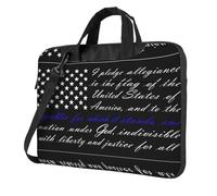 Laptop Shoulder Bag,Pledge Of Allegiance Flag Laptop Case Laptop Briefcase For The Business Travel Commuter And Laptop Protection