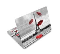 Laptop Skin Sticker Decal,12" 13" 13.3" 14" 15" 15.4" 15.6 inch Laptop Vinyl Skin Sticker Cover Art Protector Notebook PC (Free 2 Wrist Pad Included), Decorative Waterproof Removable,Eiffel Tower