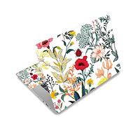 Laptop Skin Sticker Decal,12" 13" 13.3" 14" 15" 15.4" 15.6 inch Laptop Vinyl Skin Sticker Cover Art Protector Notebook PC (2 Wrist Pad Skins Included), Decorative Waterproof Removable, Summer Floral