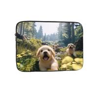 Laptop Sleeve 10 inch, Shockproof Laptop Case, Slim Protective Travel Carrying Case for A Lively Little Dog 10 inch