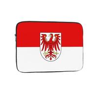 Laptop Sleeve 10 inch, Shockproof Laptop Case, Slim Protective Travel Carrying Case for Brandenburg Flag 10 inch