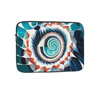 Laptop Sleeve 10 inch, Shockproof Laptop Case, Slim Protective Travel Carrying Case for Colorful Biological Forms in Op Art 10 inch